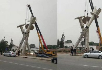 園林螺絲釘雕塑 大型器械雕塑 中式工業(yè)雕塑