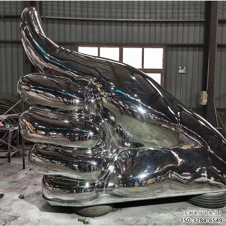 鍛造佛手雕塑 景觀雕塑 戶外觀音手雕塑