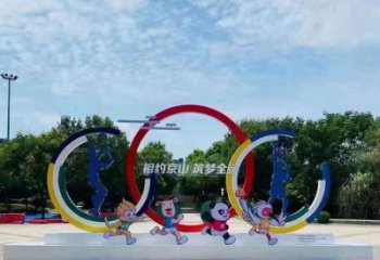 抽象球拍雕塑 啞光網(wǎng)球拍雕塑 室內(nèi)體育雕塑