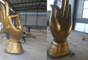 佛手雕塑 歐式步行街觀音手雕塑 大型雕塑