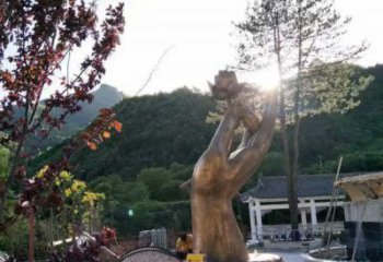 中式佛手雕塑 啞光觀音手雕塑 游樂場雕塑