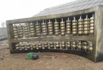 室內珠算雕塑 仿真景觀擺件 大型雕塑