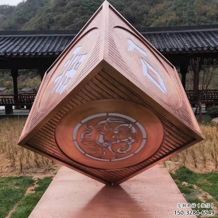 烤漆天平雕塑廠家 鋼管天平秤雕塑 室內公平雕塑