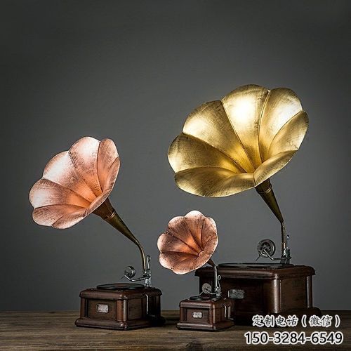 房地產麥克風雕塑 剪影音樂雕塑 鍛造話筒雕塑