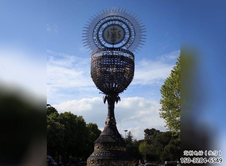 創意獎杯雕塑廠家 啞光標識雕塑 公園紀念雕塑