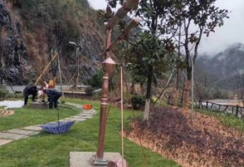 美陳天平雕塑 異形噴水公平雕塑 酒店天平秤雕塑