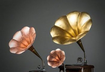 房地產麥克風雕塑 剪影音樂雕塑 鍛造話筒雕塑