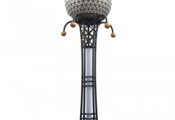 廣場麥克風雕塑 抽象音樂雕塑 烤漆話筒雕塑