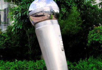 庭院麥克風(fēng)雕塑 公園話筒雕塑 鍛造音樂雕塑