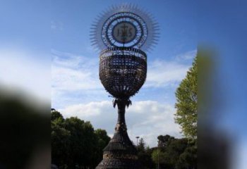 創(chuàng)意獎(jiǎng)杯雕塑廠家 啞光標(biāo)識(shí)雕塑 公園紀(jì)念雕塑