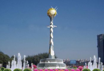 噴漆獎(jiǎng)杯雕塑廠家 中式村口標(biāo)識(shí)雕塑 草地紀(jì)念雕塑