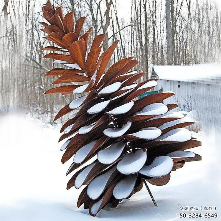 現代花環雕塑 大型別墅區環形雕塑 彩繪雕塑