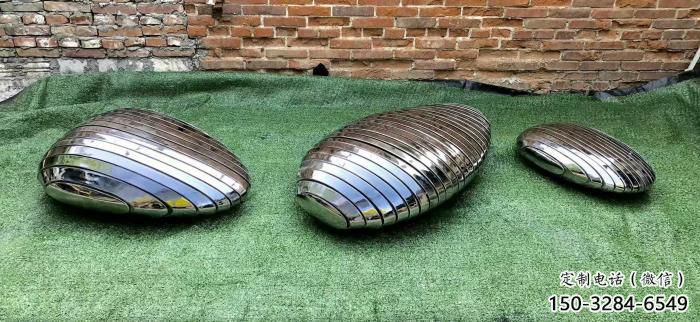 鵝卵石雕塑 歐式步行街空心石雕塑 大型雕塑