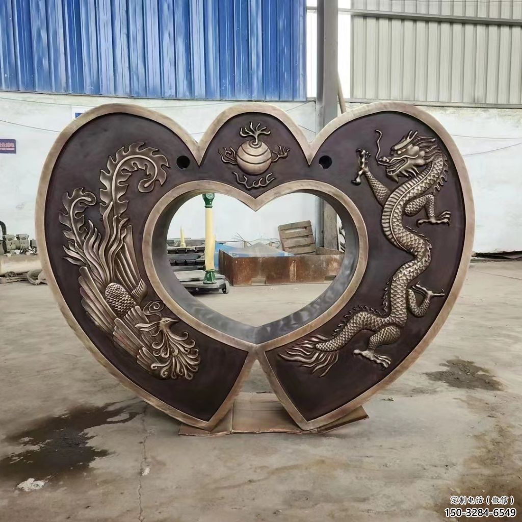 草地鎖子雕塑 現(xiàn)代校園雕塑 大型同心鎖雕塑