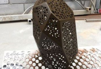 拉絲鵝卵石雕塑 鏤空創(chuàng)意雕塑 別墅區(qū)雕塑