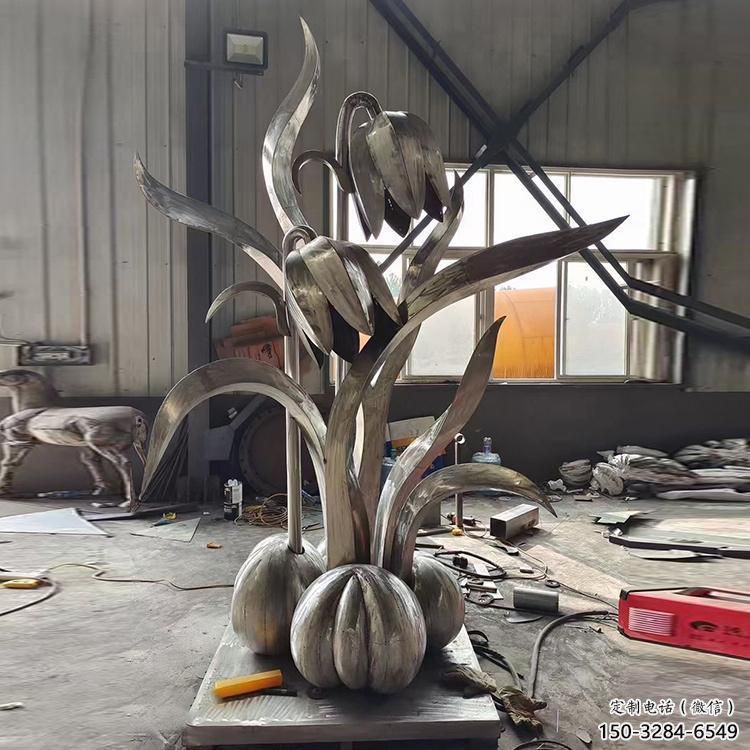 仿古蘭花雕塑 騰飛玉蘭花雕塑 房地產(chǎn)雕塑