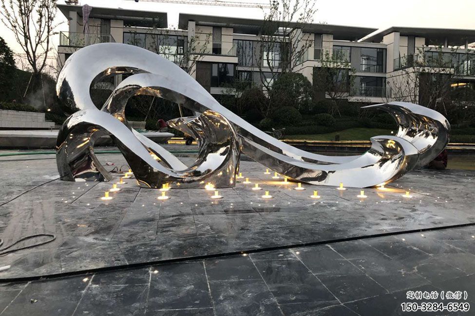 歐式水花雕塑 抽象希望水景雕塑 景觀雕塑
