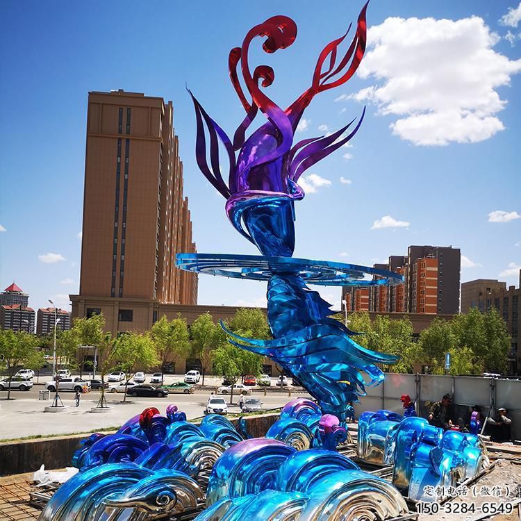 水花雕塑 歐式步行街水景雕塑 大型雕塑