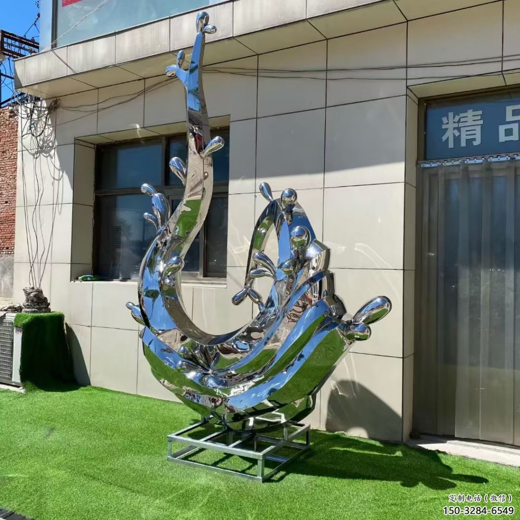 水景水花雕塑 彩繪剪紙雕塑 現代水景雕塑