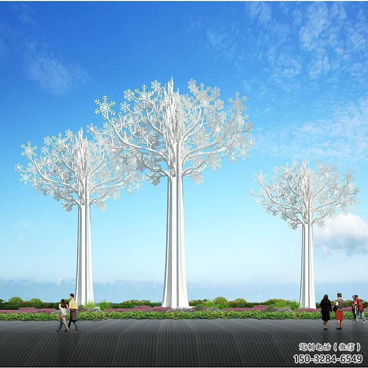 景觀雪花雕塑 仿真窗花雕塑 景觀雕塑