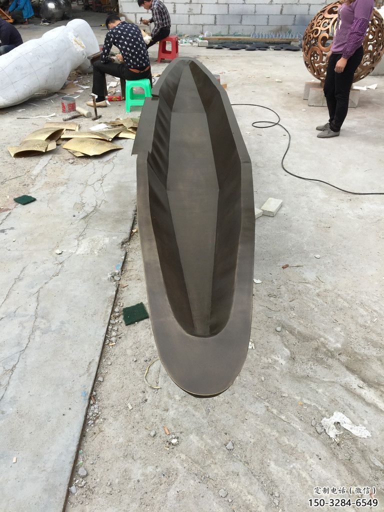 彩繪揚帆雕塑 現代風帆雕塑 公園遠航雕塑