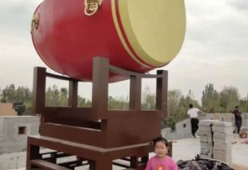 異形戰(zhàn)鼓雕塑 現(xiàn)代校園民族雕塑 校園喜慶雕塑