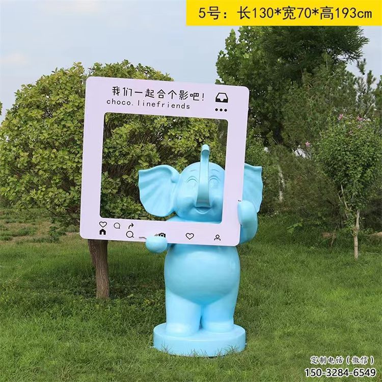 大象雕塑指用，景觀雕塑，彩繪大象雕塑點擊