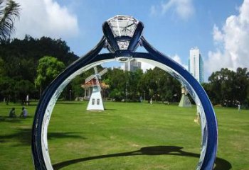 戒指大門雕塑，現代景觀小品，不銹鋼戒指拱門雕塑