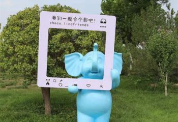 大象雕塑指用，景觀雕塑，彩繪大象雕塑點擊