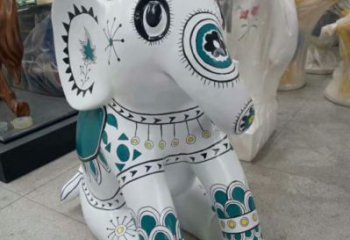 景觀大象雕塑，城區小品，戶外玻璃鋼大象雕塑生產商