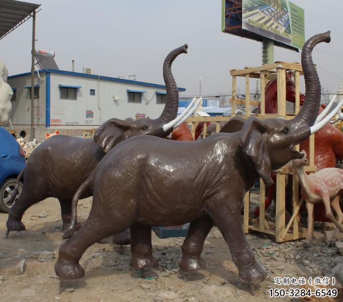 景觀大象雕塑制造，歐式風(fēng)格，仿真大象雕塑定價