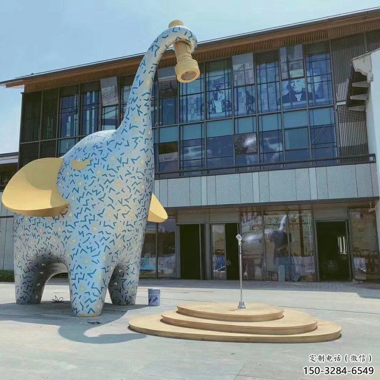 大象雕塑訂做，城市雕塑，景觀卡通大象雕塑工程
