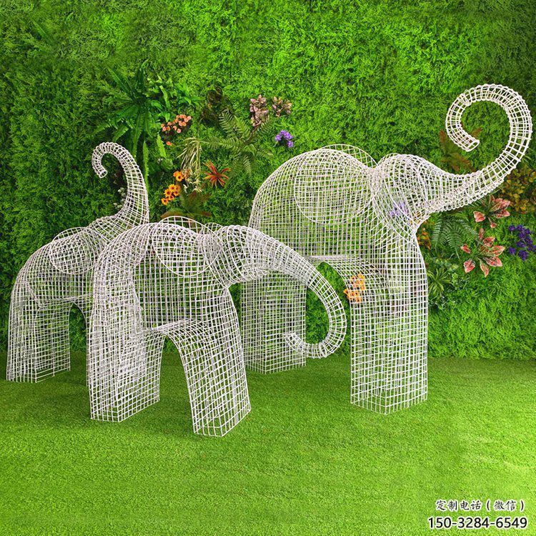 雕塑大象景觀精選，中式工藝，鏤空工藝大象雕塑供給