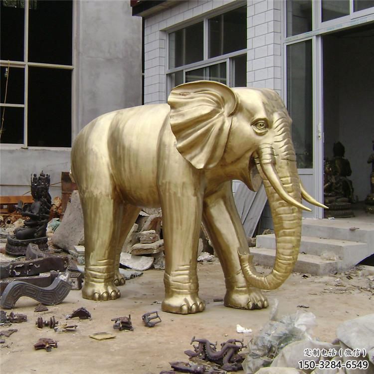 文化大象雕塑生產，景區雕塑，城市黃銅大象雕塑提供