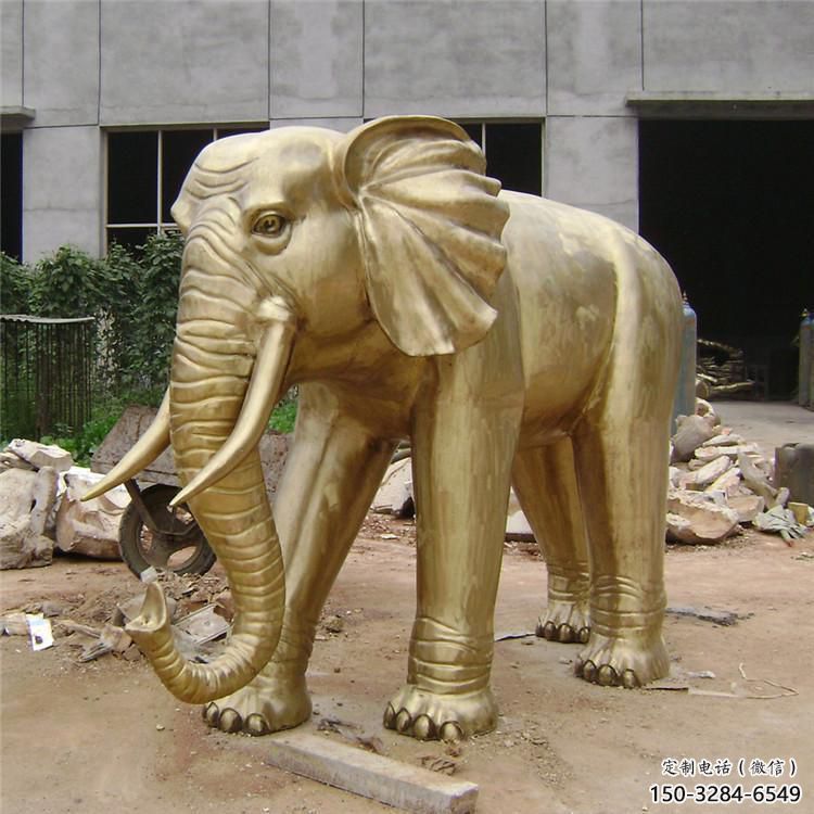 主題大象雕塑選用，鑄造藝術(shù)，黃銅大象雕塑展品