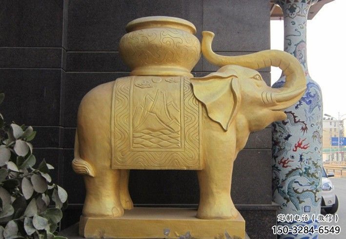 裝飾大象雕塑通用，戶外雕塑，黃銅大象雕塑供應(yīng)