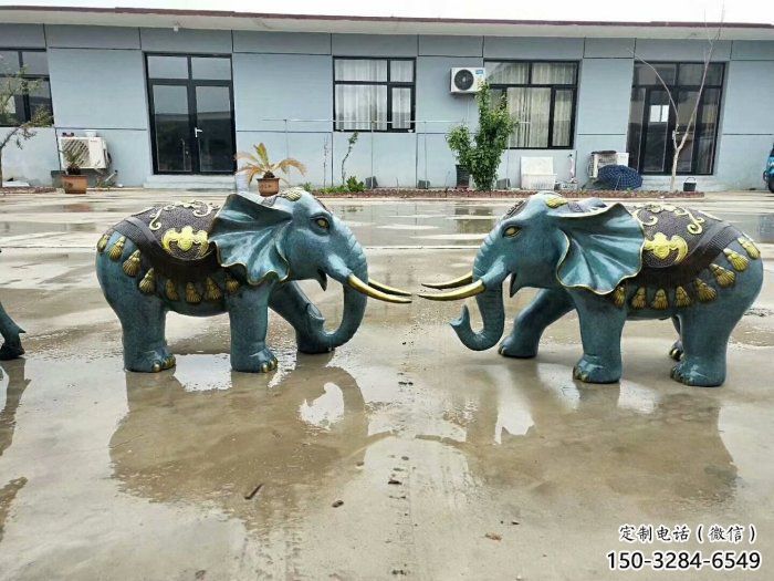 彩繪大象雕塑專供，景觀雕塑，彩繪大象雕塑供應