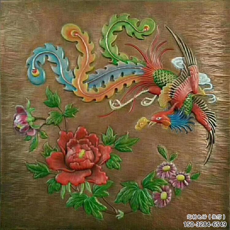 鳳凰浮雕觀賞型，街景小品，動物浮雕主題常用