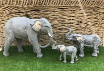 廣場大象雕塑批發，廣場系列，仿真大象雕塑定價