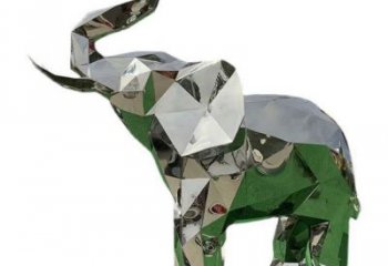 花園大象雕塑批發(fā)，標(biāo)識(shí)雕塑，展示鏡面大象雕塑優(yōu)選