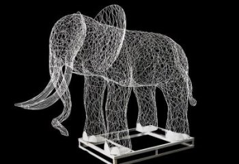 園林大象雕塑服務商，美陳雕塑，鏤空大象雕塑精選