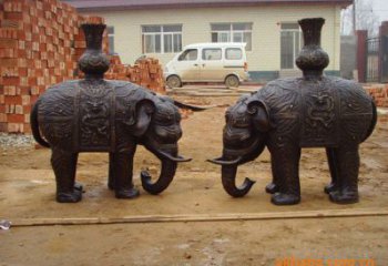 大象雕塑供求，美陳雕塑，企業(yè)銅大象雕塑制造