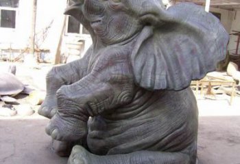 大象雕塑精選，多彩藝術(shù)，紅銅大象雕塑生產(chǎn)