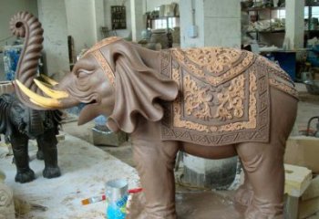 大象雕塑預定，景觀雕塑，戶外銅大象雕塑承接