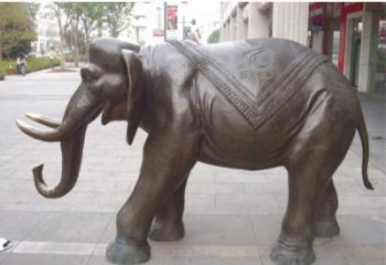銅大象雕塑優選，陸地擺件，銅大象雕塑生產