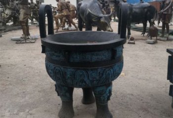 圓鼎雕塑，銅器景觀雕塑，鑄銅工藝