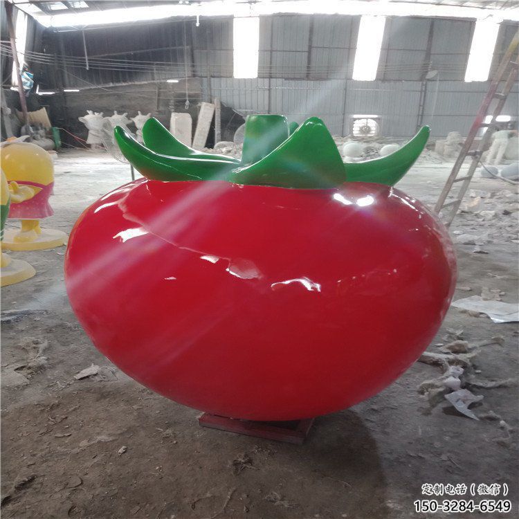 果籃雕塑展品，景觀概念，景觀番茄果籃雕塑優選
