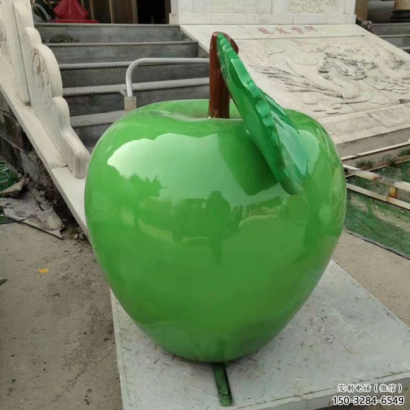 果籃雕塑精品，景觀雕塑，房地產蘋果果籃雕塑生產商