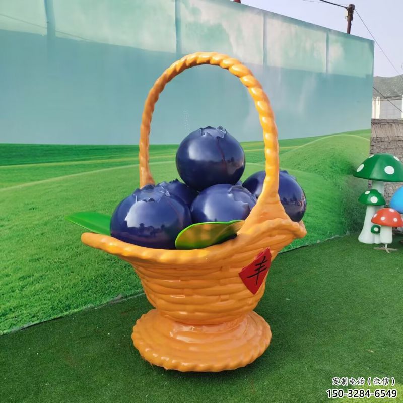 景觀果籃雕塑生產，白鋼構件，水果果籃雕塑通用