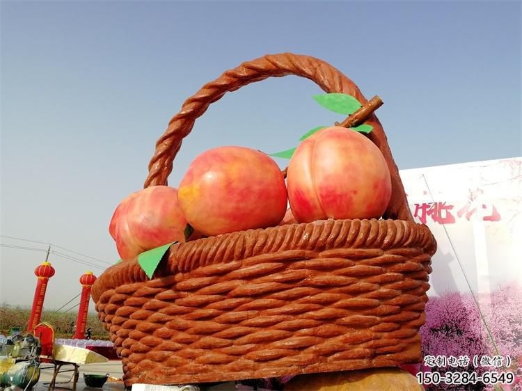 果籃雕塑供給，街道標識，鐵藝果籃雕塑供應